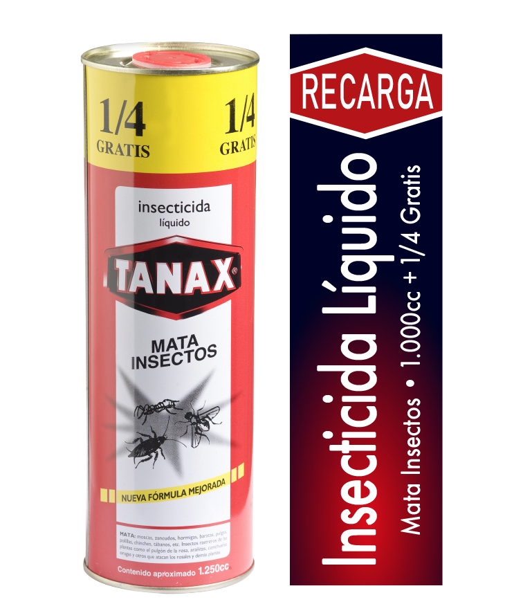 TANAX Mata Insectos Líquido Recarga 1.250cc | Tanax